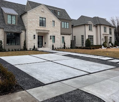 Segmented Concrete Driveway